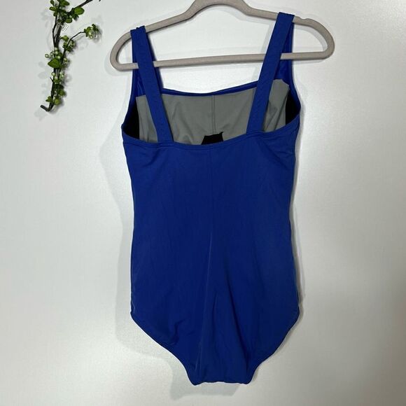 Speedo Royal Blue One Piece Center Ruched Swimsuit - Picture 5 of 5